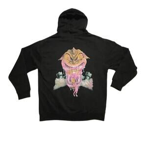 1400 Trippie Redd Hoodie XL Black Graphic Monster Alt Streetwear Punk Goth NWOT